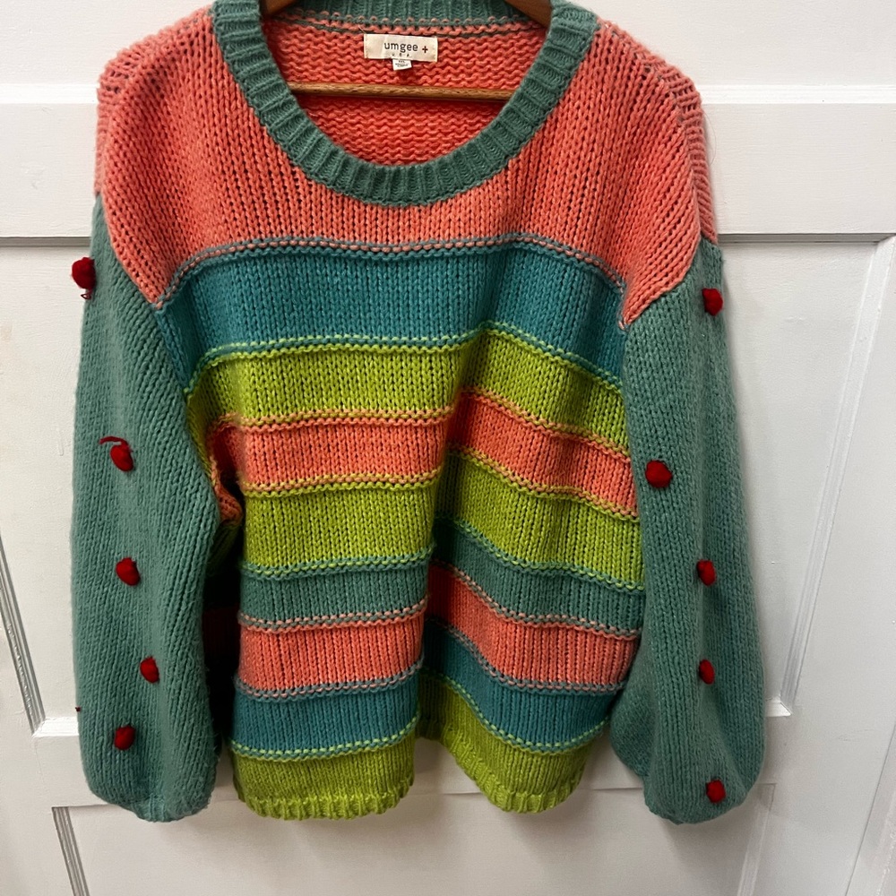 Umgee Multicolor Striped Women's Sweater